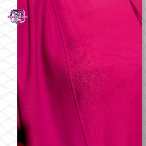 VINTAGE 80s Barbie Hot Pink Chiffon Ruffle Party Dress , Size 8 - Picture 3 of 10